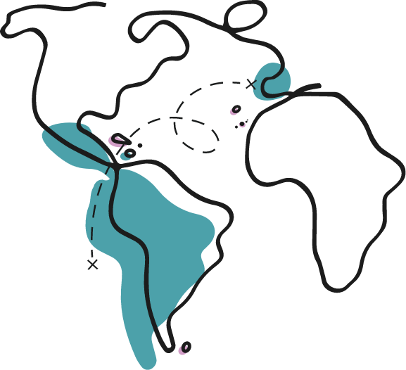 Image of the FORO Iberoamericano map